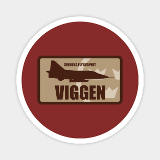 Swedish Air Force Viggen Patch (desert subdued) Magnet